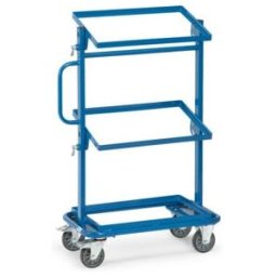 fetra Chariot d'appoint 32910 - cadre ouvert - charge max. 200kg pneus TPE (32910)