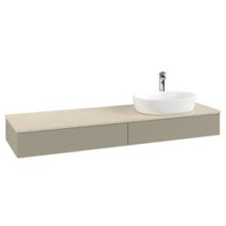 V&B; Meuble sous lavabo avec structure de façade - Éclairage Antao 160x50cm, HL, WBP botti., st. Gr m Lac ; Villeroy & Boch (L16153HK)