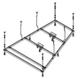 Hoesch Support spécial trapèze, 180x120 cm, droit, pour baignoire (121936)