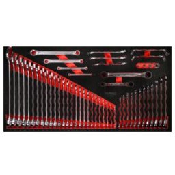 Jeu de clés à molette dans insert en mousse, 53 pcs KS Tools (813.0053)