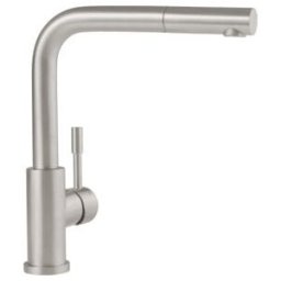 V&B; Robinet mitigeur évier Steel Expert Compact-Window 45x275mm, acier inox massif ; Villeroy & Boch (969901LC)