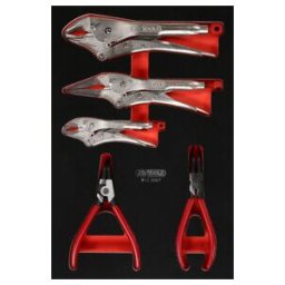 Jeu de pinces dans insert en mousse, 7 pcs KS Tools (812.0007)