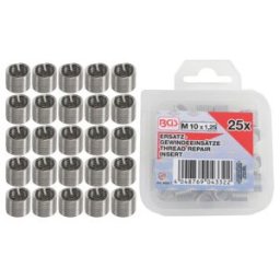 Inserts taraudés M10 x 1,25 mm 25 pièces BGS ; BGS technic (9428-1)