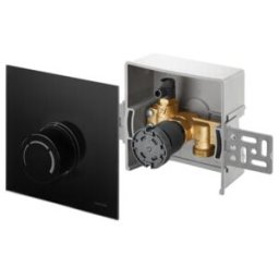 Oventrop Régulateur de température de retour Unibox RTL ESG noir, avec vanne et thermostat (1022751)
