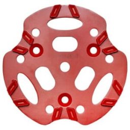 Rouleau de disque diamanté 250mm V12 rouge 12 segments en V ; Roll (1710275)