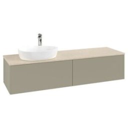 V&B; Meuble sous lavabo sans structure de façade - Éclairage Antao 160x50cm, HL, WBP botti., st. Gr m Lac ; Villeroy & Boch (L37053HK)