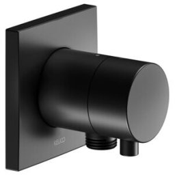 Keuco Set de montage prêt IXMO Comfort encastré, robinet, tuyau, pour 1 utilisateur, noir mat (59541371102)