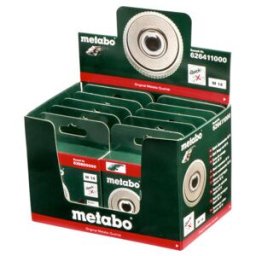 10 écrous de serrage Quick M 14, en présentoir, pour toutes les meuleuses d'angle metabo (626411000)