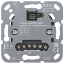 Gira Module de régulation de température ambiante avec connexion capteur 539500 (539500)