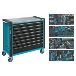 Servante d’atelier Assistent Hazet 179NXXL-8/378, tiroir plat: 7 x 81 x 870 x 398 mm, tiroir haut: 1 x 166 x 870 x 398 mm, nombre d'outils : 378 (179NXXL-8/378)
