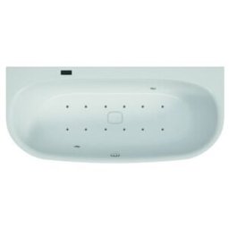 Hoesch Whirlpool iSensi Monolith 1700x750 Pré-cadre Remplissage Chrome, droite, BiColor Blanc-Gris (3818i.112305001)