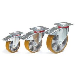 fetra Roulette pivotante avec frein 200 x 50 mm - force 350 kg (71314)