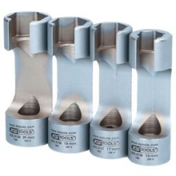 KS Tools set de clés spéciales pour lignes d'injection 3/8 pouce, 4 pcs (405.0155)