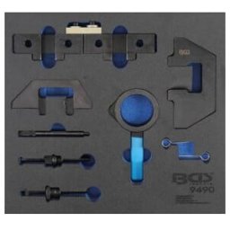Insert de servante d’atelier 2/3 : Coffret de calage pour BMW M42, M43, M50, M52, M60, M51 Kraftmann ; BGS technic (9490)