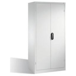 C + P Möbelsysteme Armoire pour charges lourdes C+P avec portes battantes, 4 tablettes et 3 tiroirs, H1950xL930xP600mm Façade gris clair Corps gris clair ; C + P Möbelsy (8922-523 S10023)