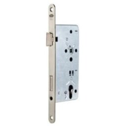 Serrure de porte avant à mortaiser 0024 PZW 20/65/92/10mm DIN L argent rd ; BKS (B-00240-05-L-1)