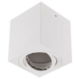 EVN Lichttechnik Plafonnier à montage surface GU10 quad. blanc pivotant 8149001 (8149001)
