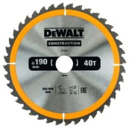 Scie circulaire manuelle à lame circulaire DEWALT 190/30 mm 40WZ DT1945-QZ (DT1945-QZ)