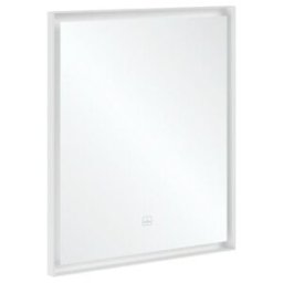 V&B; Subway 3.0 Miroir cadre aluminium, 65x75x4,75cm, blanc mat ; Villeroy & Boch (A4636500)