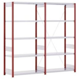 Type de rayonnage Bito : EL 40mm set de rayonnage / 100kg 2499x 996x324 6FB RAL3000 (C1236-0033)