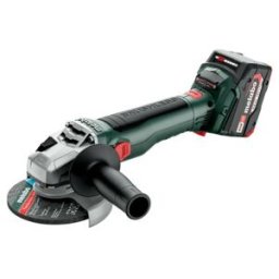Meuleuse d'angle sans fil Metabo W 18 LT BL 11-125, metaBOX 165 L ; 18V 2x4Ah Li-Power + ASC 55 (613052510)