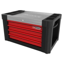 Coffre de servante d'atelier PERFORMANCEplus, 4 tiroirs, noir/rouge KS Tools (873.0004)