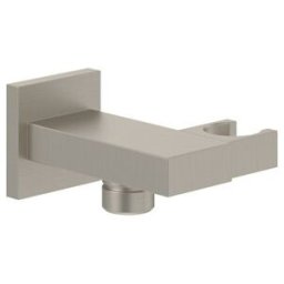 V&B; Support de douchette universel Showers carré, montage mural, nickel brossé noir ; Villeroy & Boch (TVC00046300064)