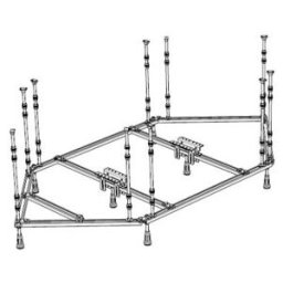 Hoesch Support spécial hexagonal, 200x100 cm, pour baignoire (120931)