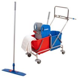 Kit chariot de nettoyage STIER avec support pour sac poubelle (905607)