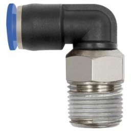 Riegler Raccord coudé L « Série Bleue » mini, pivotant, R 1/8, 126.018-6M (126.018-6M)
