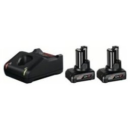 Set de base de deux batteries BOSCH GBA 12V 6.0Ah + GAL 12V-40 (1600A01B20)