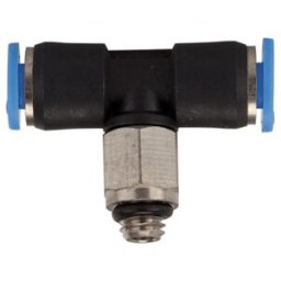 Riegler Raccord T à visser »Série bleue« mini, pivotant, M5, 131.005-4M (131.005-4M)