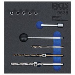 Insert de servante d'atelier 1/6: Kit de réparation de filetages pour vis de fixation d’injecteur 10 pièces Kraftmann ; BGS technic (9538)