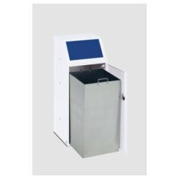 VAR Collecteur de déchets WSG 69 avec porte frontale et insert intérieur bleu gentiane 70 l (17162)