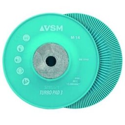 VSM Plateau-support pour disques en fibre TURBO PAD 3 dur/nervuré, ⌀ ext. : 125 mm (776386)