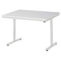 Table de travail adlatus RAU 150 réglable en hauteur électriquement Plan de travail en mélaminé 1250 mm x 1000 mm (08-AT-125-100-M)