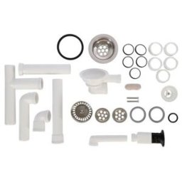 V&B; Garniture de vidage Profi avec commande manuelle, 290x350mm, chromé ; Villeroy & Boch (82480061)