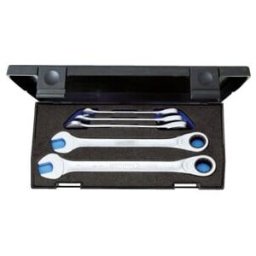 Set de clés mixtes à cliquet 7 R-005 5-pces ouv. 8-19mm CV boîtier plastique GED ; Gedore (2297434)