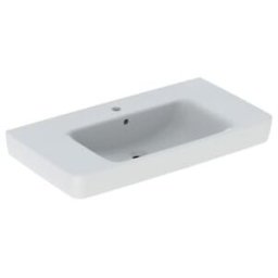 Geberit Lavabo Renova Plan 90x48 cm, évac. horizont., avec trop-plein, tablette, blanc (501702001)