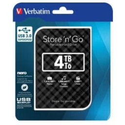Verbatim Disque dur externe 4TB USB 3.0, 6,35 cm (2,5