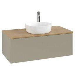 V&B; Meuble sous lavabo sans structure de façade, éclairage Antao 100x36x50cm, H-L-P, WBP chêne hon. Oa, st G m Lac ; Villeroy & Boch (L31051HK)