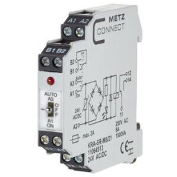 BTR NETCOM Bloc de jonction KRA-SR-M8/21 24VACDC ; Metz Connect (11064513)