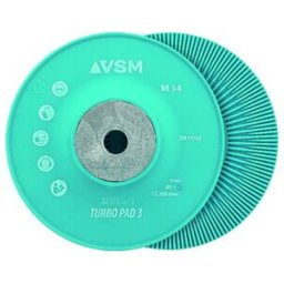 VSM Plateau-support pour disques en fibre TURBO PAD 3 dur/nervuré, ⌀ ext. : 115 mm (776385)