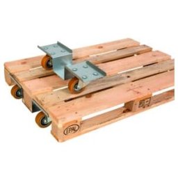 ESB Set de roulettes pour palettes européennes ø 100 mm alu PU ; E. S. B. (EUPAROC-0C9)