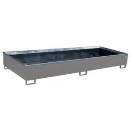 Bauer Südlohn Bac de rétention avec insert PE RW 3300-3 PE, laqué, gris souris (4518-80-0000-7005)