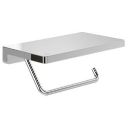 V&B; Porte-papier toilette Elements Striking 200x110x79mm, avec tablette, noir mat ; Villeroy & Boch (TVA152023000K5)