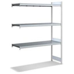 Bito Grande étagère étagère étagère Unité d'extension Set / 350kg 1999x1512x524 3 niveaux étagère étagère RAL7035 (C1256-0085)