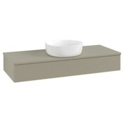 V&B; Meuble sous lavabo avec structure de façade, éclairage Antao 120x19x50cm, couleur WBP Lac, st. Gr m Lac ; Villeroy & Boch (L10110HK)