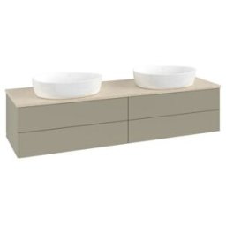 V&B; Meuble sous lavabo sans structure de façade, avec éclairage Antao 160x50cm, couleur WBP botti., st. Gr m Lac ; Villeroy & Boch (L28013HK)