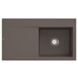 V&B; Évier Subway Style 50 D, avec garniture de vidage, commande manuelle, timber C-plus ; Villeroy & Boch (335101TR)